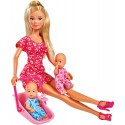 Bambola Simba Steffi Love Baby Sitter Rosa