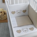 Pali Urban Weiß / Taupe Bettwäscheset