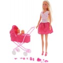  Bambola Simba Steffi Love con Carrozzina Rosa