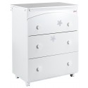 Cassettiera Fasciatoio Picci 3 Cassetti Bianco