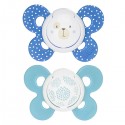 Chicco Physio Comfort Silikon Schnuller 2 Stück Blue Celeste 6-16m
