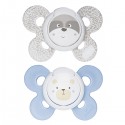 Chicco Physio Comfort Silikon Schnuller 2 Stück Beige Celeste 0-6m
