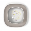 Set Ciotola e Piatto Piano Chicco Grigio 12m+