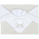 Set Lenzuola Andy & Helen per Maxi Culla Ricamato D67 3 pz Beige