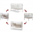 Lettino Evolutivo Co-Sleeping Pali Flippy Bianco (Trasformabile da Culla a Lettino a Divanetto a Poltroncina + 2 Materassi + Piumone Paracolpi)