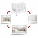Lettino Evolutivo Co-Sleeping Pali Win Bianco (Trasformabile da Culla a Lettino a Divanetto a Poltroncina + 2 Materassi + Piumone Paracolpi)