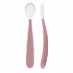 Chicco Langer F&uuml;tterl&ouml;ffel Aus Weichem Silikon - Duopack - Girl - 6 Monate Plus