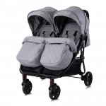 Passeggino Gemellare Lorelli Duo con Borsa Grigio