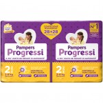 Bipack Pannolini Pampers Progressi Mini 3-6 Kg Misura 2 (56pz)