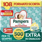 Pampers Baby Dry Mutandino Junior Taglia 5 (12-18 kg)-108 Pannolini