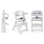 Innovaciones Ms Seggiolone Evolutivo Pieghevole Full Plus Bianco con Cuscino Grigio