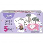 Box Happy Pannolini 5 Junior 11-18 Kg (104 pz)