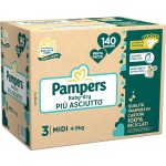 Esapack Pannolini Pampers Baby Dry Midi 4-9 Kg Misura 3 (140pz)