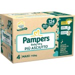 Pannolini Pampers Penta Baby Dry Maxi, Taglia 4, 7-18 Kg Pacco scorta da 124 Pannolini 