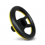 Volante Peg Perego per Trattore e Ruspa John Deere Nero con Ghiera Gialla