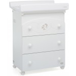 Cassettiera Fasciatoio Foppapedretti Babyfly Bianco
