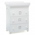 Cassettiera Fasciatoio Foppapedretti Babyzoo Bianco