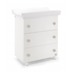 Cassettiera Fasciatoio Pali Win Bianco Tortora