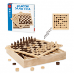 Gioco da Tavolo Dal Negro Scacchi Dama Tria Pro