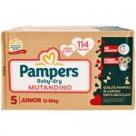 Pannolini Pampers Baby Dry Mutandino Junior 12-18 Kg Misura 5 (114pz)