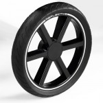 Ruota Posteriore Peg Perego per Book Plus 51 Nero