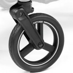 Ruota Anteriore Sinistra Peg Perego per Veloce TC Nero