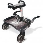 Pedana Lascal Buggyboard Maxi Nera Universale per Passeggino con Sedile Grigio