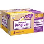 Pampers Progressi Midi Taglia 3 (4-9 kg) - Pacco scorta da 135 Pannolini