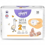 Pannolini Happy 2 Mini 3-6 Kg (38 pz)