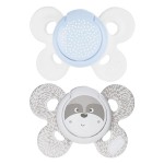Chicco Physio Comfort Silikon Schnuller 2 Stück Weiß Beige 0-6m