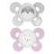 Chicco Physio Comfort Silikon Schnuller 2 Stück Beige Pink 0-6m