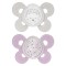 Chicco Physio Comfort Nacht Silikon Schnuller 2 Stück Beige Flieder 16-36m