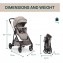 Trio Chicco Seety 2 con Seggiolino Kory Essential i-Size Sandshell Portata 22 Kg