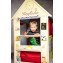 Roba Spielhaus-kombination Rollenspiel Haus Für Kinder Verwendbar Als Kaufladen Kasperletheater Tafel Schalter Für Post/bank/kiosk