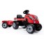 Trattore Smoby Farmer XL con Rimorchio Rosso