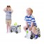 Valigia Cavalcabile Trunki Zimba Zebra Bianco