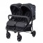 Lorelli Passeggino Gemellare DUO black con borsa