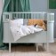 The Sebra Bed Baby & Jr. &ndash; culla trasformabile in letto junior Mist Green