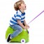 Valigia Cavalcabile Trunki Dinosauro Rex Green
