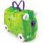 Valigia Cavalcabile Trunki Dinosauro Rex Green
