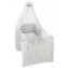 Lettino Alvi Jens Bianco + Materasso Diana + Set Tessile Stars Silver
