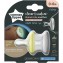 Succhietto Tommee Tippee 2 Pz Simile al Seno Materno 0-6m Grigio Giallo