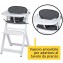 Seggiolone Pappa Evolutivo Safety 1st Timba Bianco con Cuscino Geometric