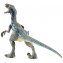 Dinosauro Mattel Jurassic World Battle Damage Velociraptor Blue