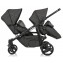Passeggino Gemellare Brevi Ovo Twin Grigio Melange Scuro