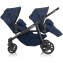 Passeggino Gemellare Brevi Ovo Twin Blue Jeans