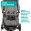 Passeggino Chicco Activ3 Dark Beige Con 3 Ruote