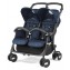 Passeggino Gemellare Peg Perego Aria Twin Shopper Geo Navy
