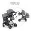 Passeggino Gemellare Duo Hauck Atlantic Twin Melange Grey
