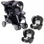 Passeggino Gemellare Chicco Together Coal + Seggiolino Auto KeyFit Night
